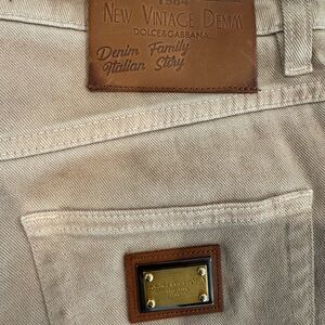Dolce & Gabbana Beige Jean Shorts